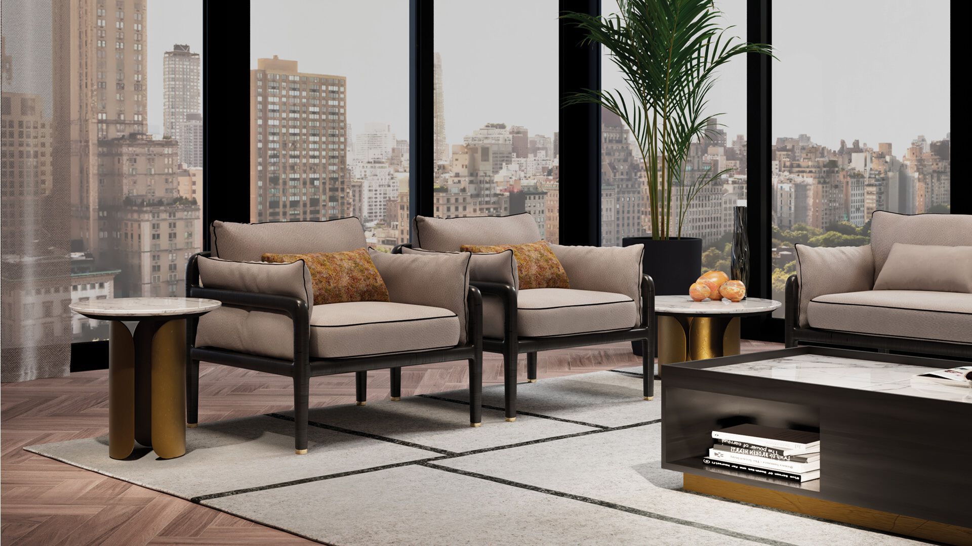 Кресло с деревянными подлокотниками OPERA CONTEMPORARY Брюс ARCH-00047869 - Вид №2