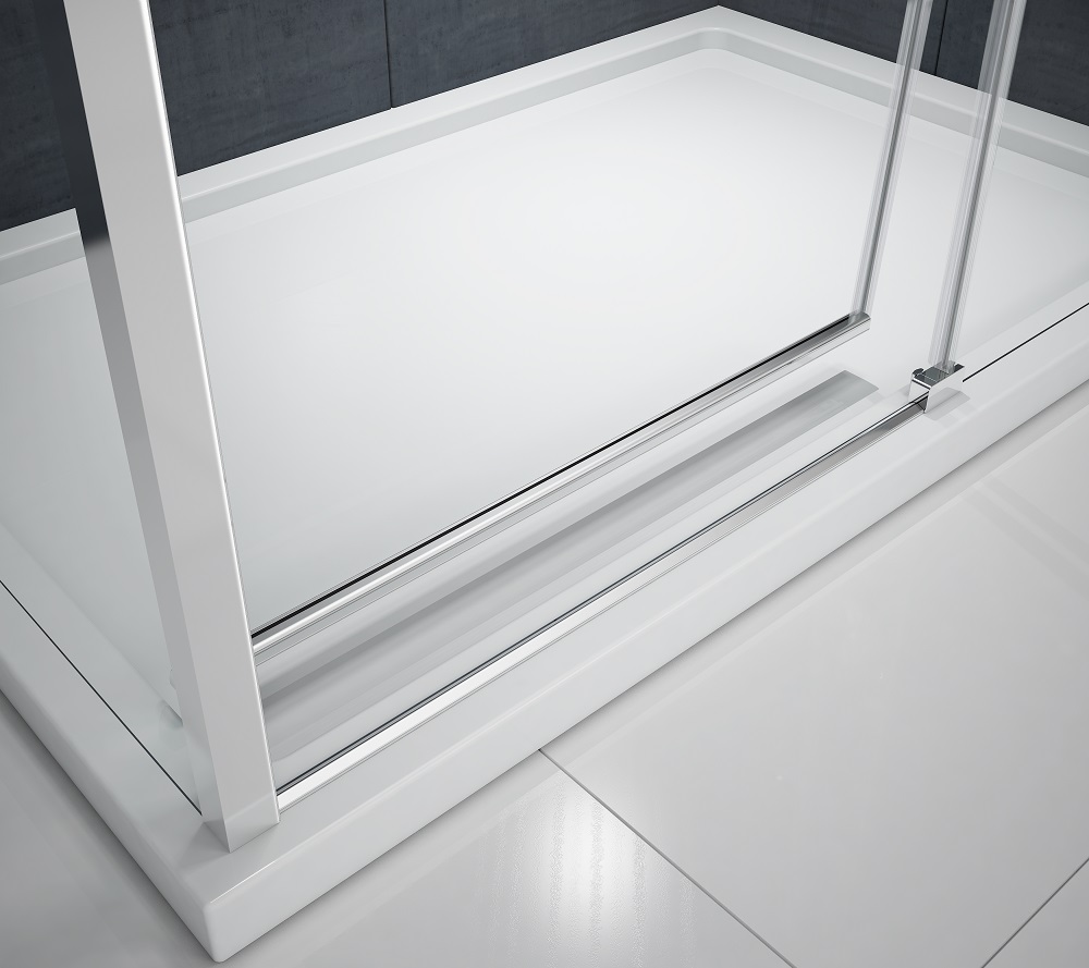 Дверь душевая для установки с боковой панелью MBLA1000R Merlyn MBOX Хромированный  - Вид №2