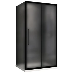 91546966 Душевой уголок Abber Schwarzer Diamant AG30160BMH-S90BM прямоугольный 90x160см черный профиль эффект стекла матовый STLM-1344369