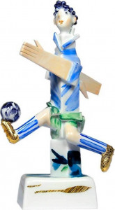 10533576 Meissen Фигурка 11см "Игрок в футбол"  (П.Штранг СПОРТ) Фарфор