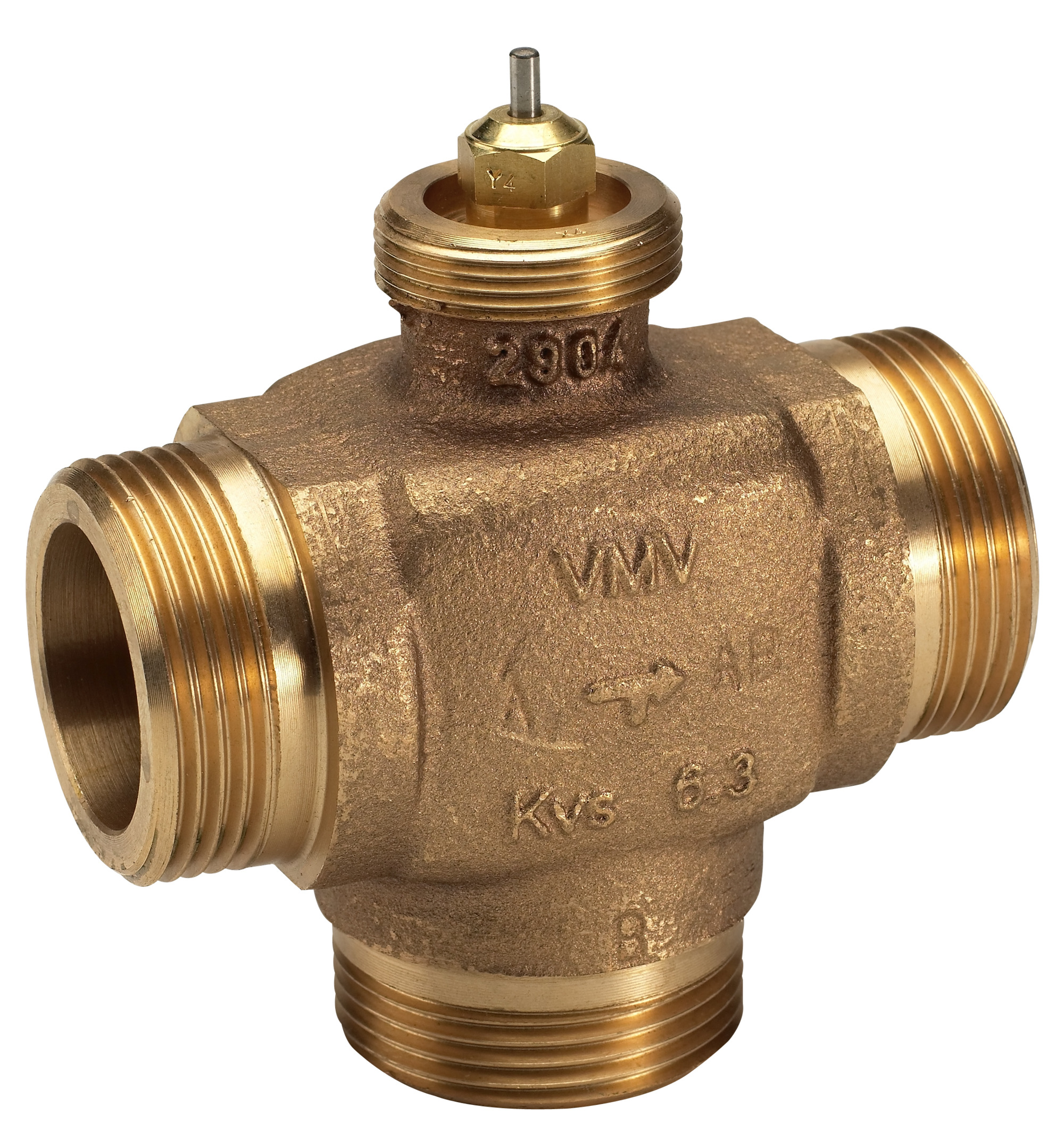 Danfoss Клапан регулирующий седельный трехходовой VMV VMV 40 регулирующий клапан Kvs 14.0 ext. 065F6040  - Вид №9