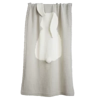 Плед розовый Зайка малый APERO ДИЗАЙНЕРСКИЕ, ЗАЙЦЫ, ЖИВОТНЫЕ 010292 Розовый