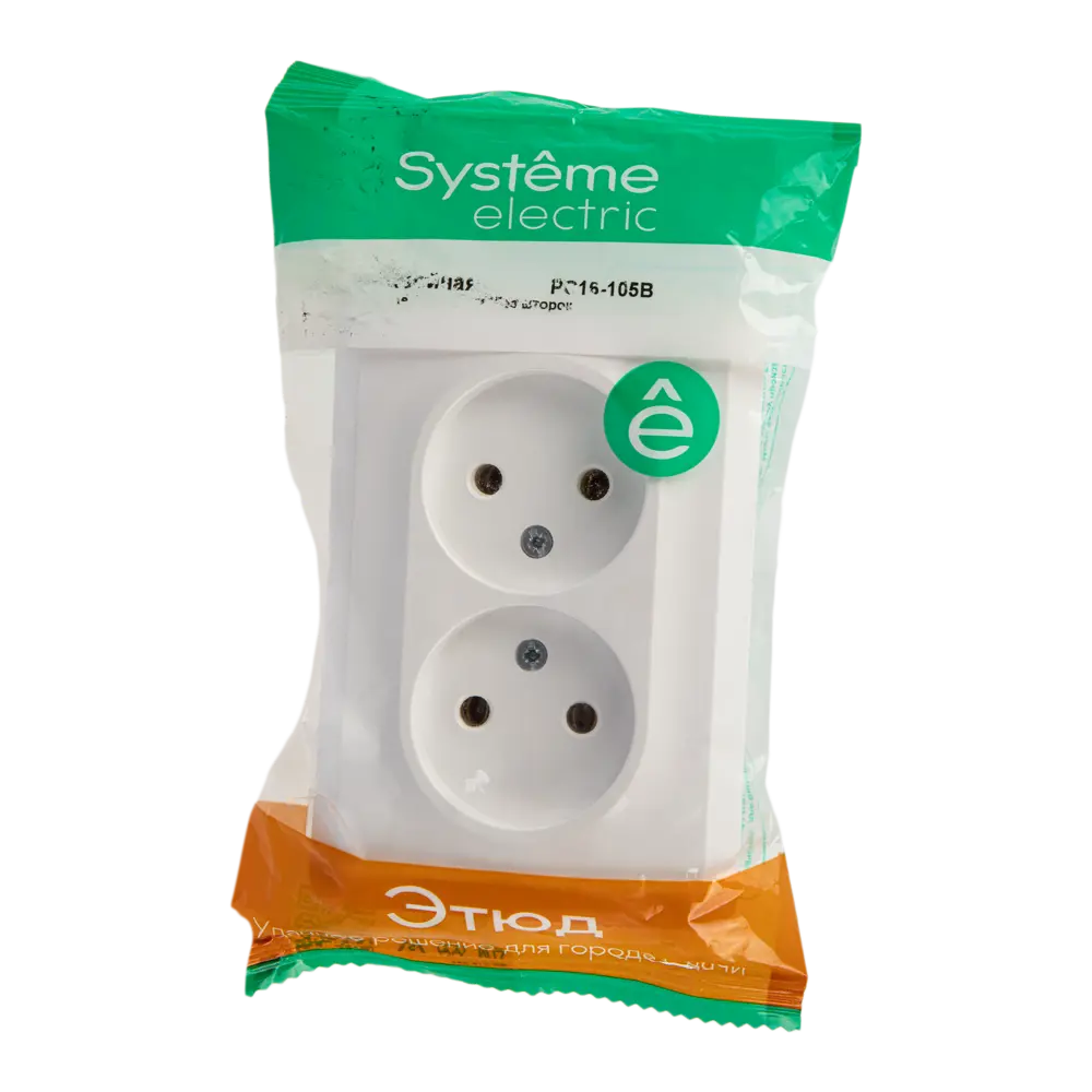 SYSTEME ELECTRIC Этюд - Двойная розетка для современного интерьера 18036546 STLM-0009304 - Вид №4