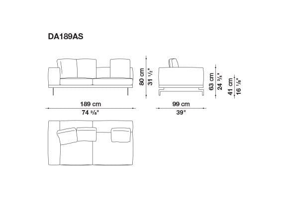 3-местный тканевый диван B&B Italia док ARCH-00033457 - Вид №109