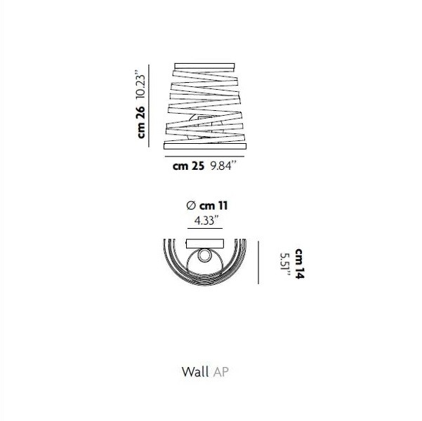 Studio Italia Design Curl my light WALL(AP) 9010 настенный светильник 89095 - Вид №2