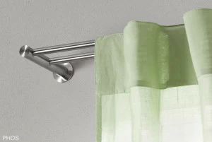 VS20-140ED1200 Комплект карнизов: двуствольный 120 см с 2 концевыми кронштейнами PHOS