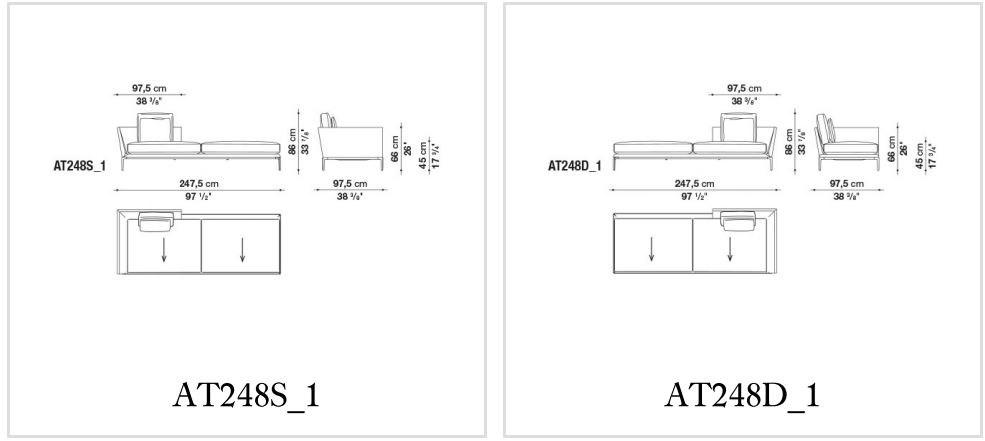 B&B Italia Кожаная кушетка Atoll sun-id-1454804 - Вид №4