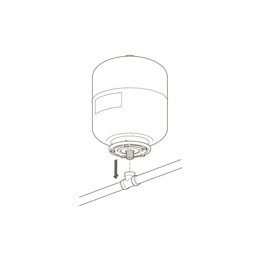 Расширительный бак для ГВС 18 л Flamco Airfix R 3/4" белый STLM-2191148 - Вид №2