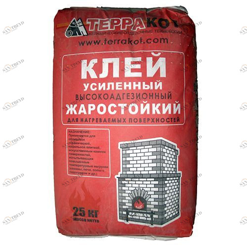 Клей усиленный жаростойкий 25 кг ТерраКот Santreyd 2647