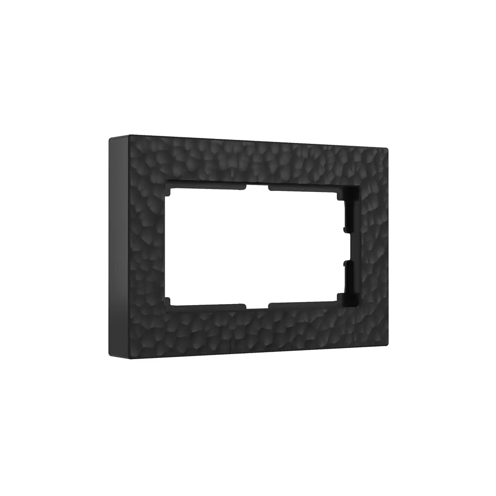 Рамка для розеток и выключателей Werkel Hammer W0082408 2 поста цвет черный 84684368 STLM-2071894 - Вид №1