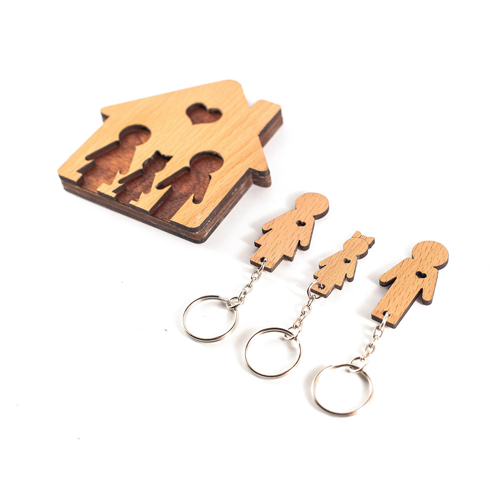 1501-32 Ключница «семья с дочерью» Mimi  - Вид №1