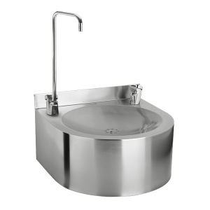 83625 Нержавеющий питьевой фонтан с нажимной арматурой, арматура для налива стакана SANELA