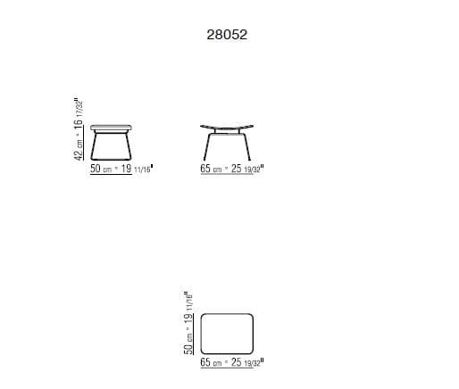 Кожаная подставка для ног Flexform Echoes S. H ARCH-00057855 - Вид №1