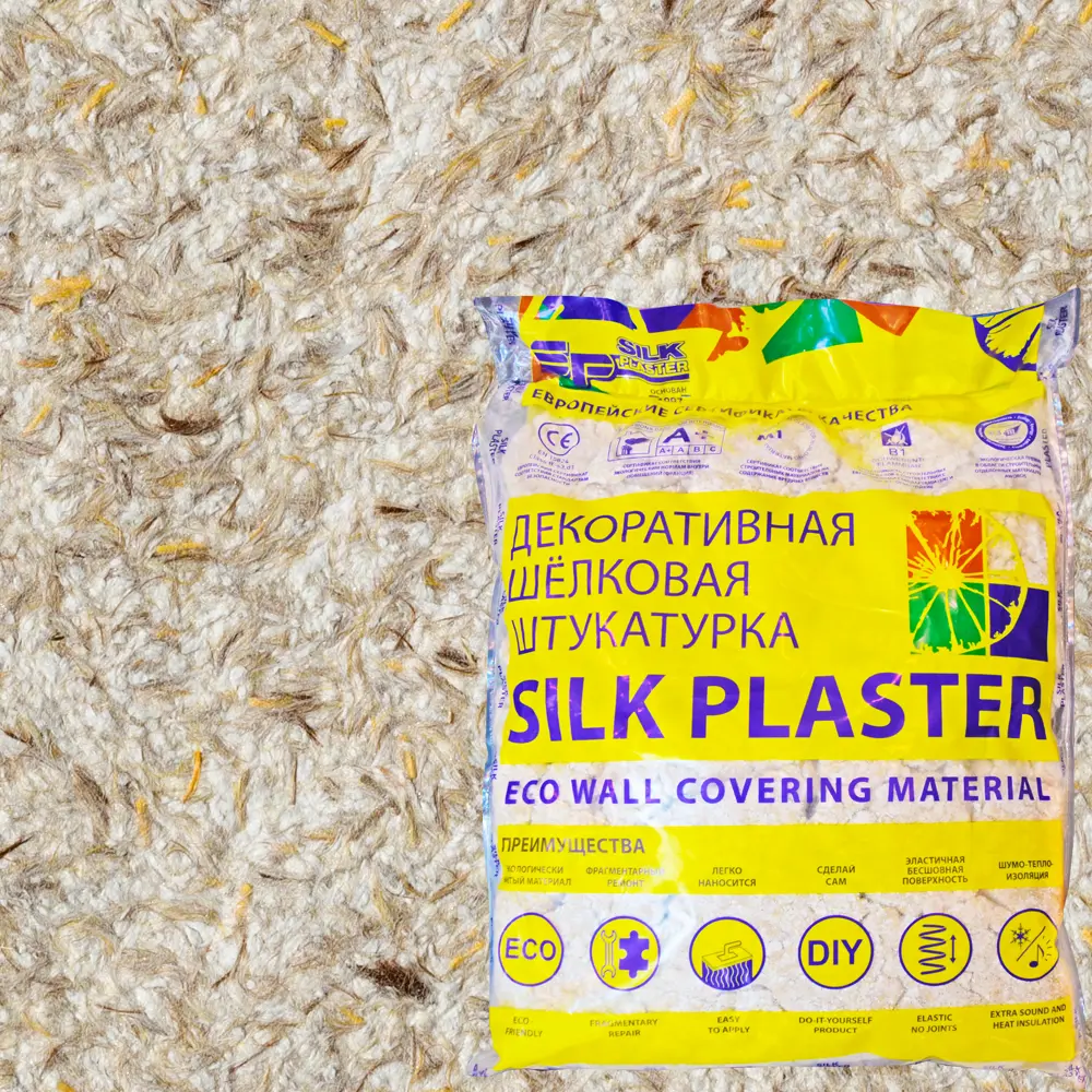 Жидкие обои Silk Plaster Стандарт 027 0.9 кг цвет бежевый STLM-2061285