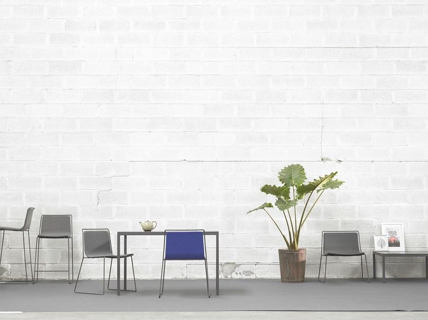 ONDARRETA Стул из высокой стали с сиденьем, обтянутым тканью Alo sun-id-1479200 - Вид №14