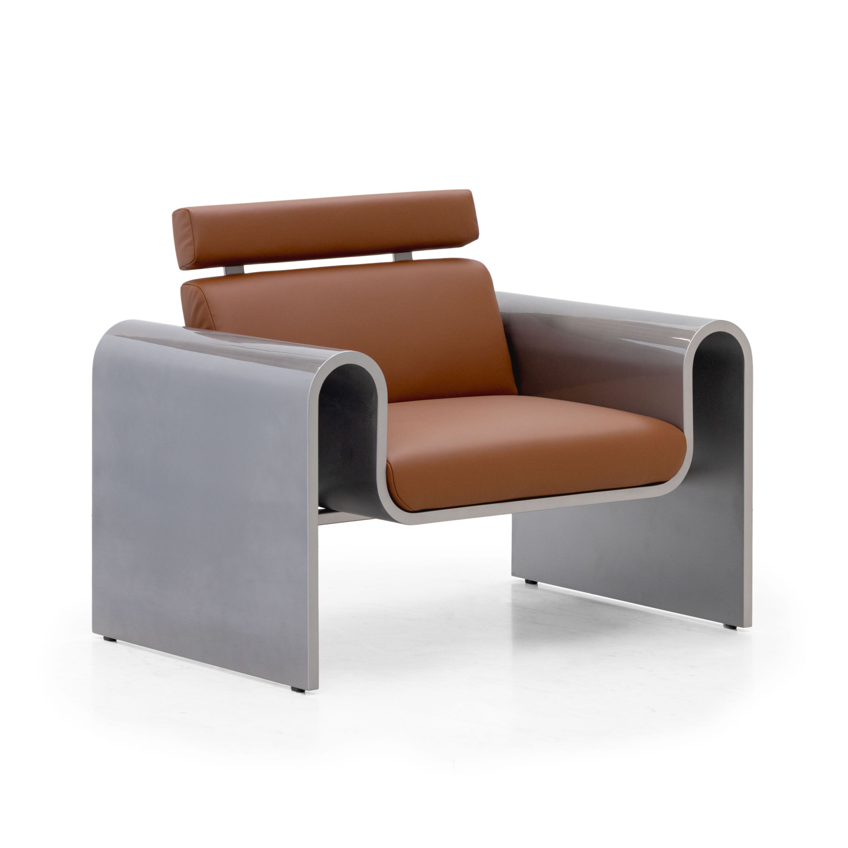 Кожаное и деревянное кресло с подлокотниками Formitalia Superman Capsule ARCH-00100524 - Вид №1