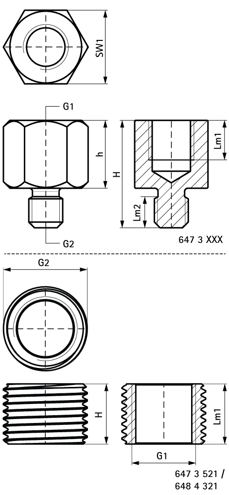 6473306 BIS Переходники создание резьбового соединения walraven  - Вид №1