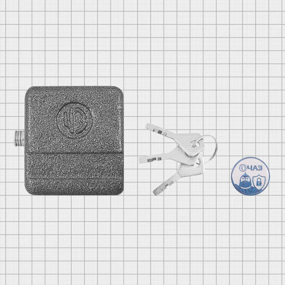 Навесной замок ЧАЗ с усиленной дужкой 14 мм для наружной защиты 85443714 STLM-0062821 - Вид №2