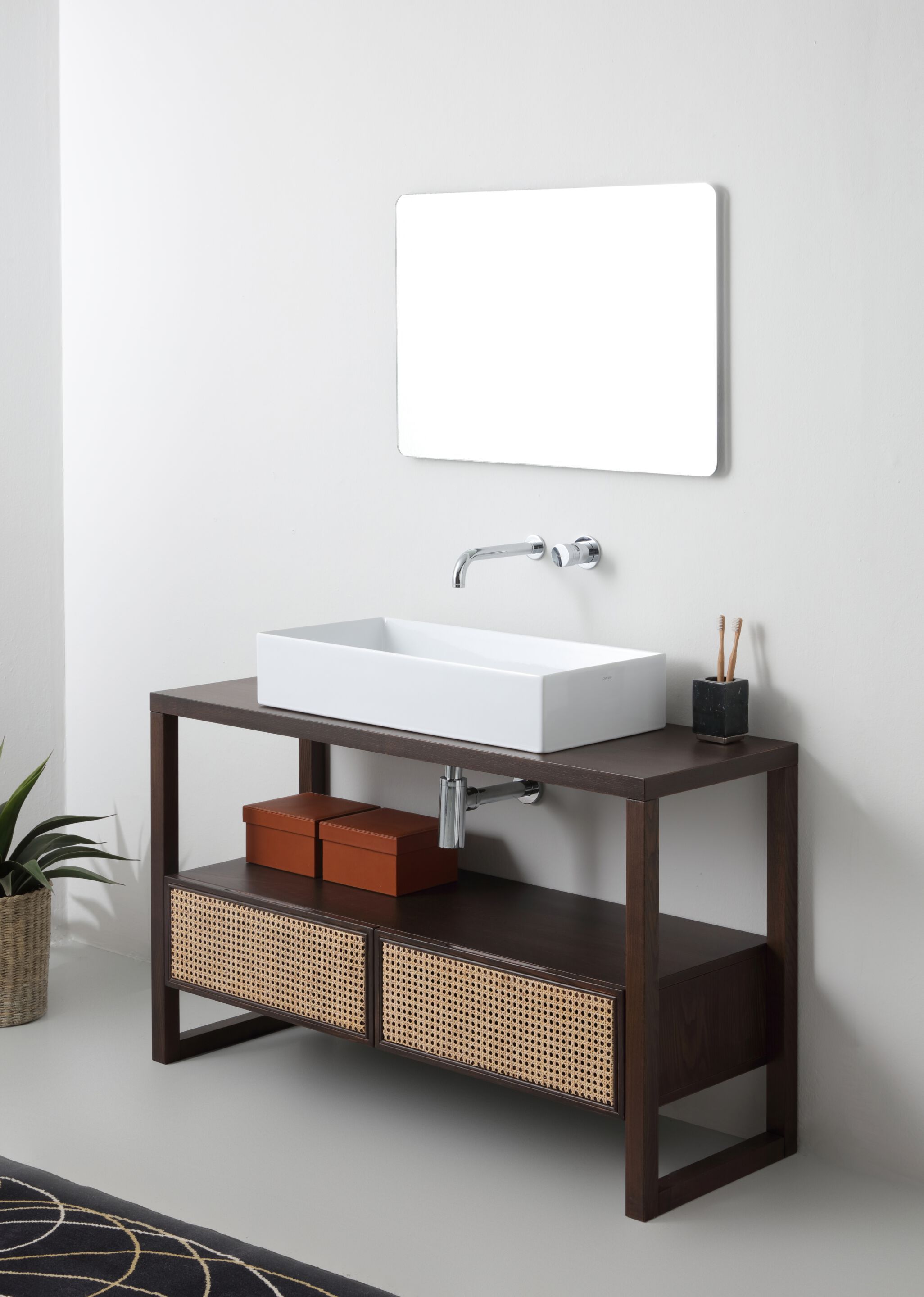 Ясень умывальник с ящиками Olympia Ceramica SOUL ARCH-00138310 - Вид №1