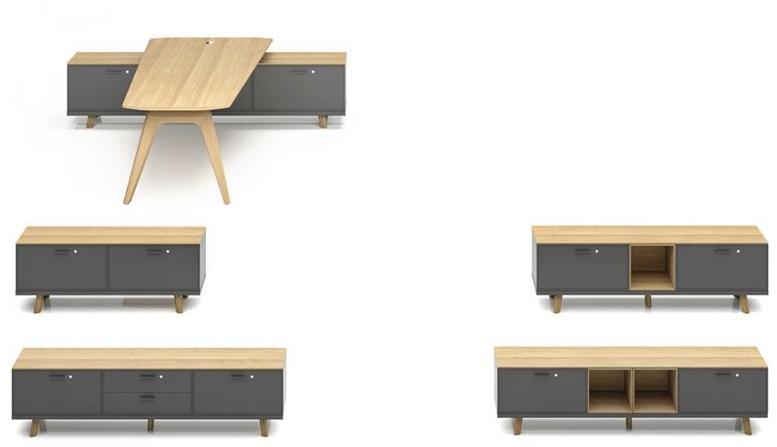 Bralco Стол для переговоров из дуба Rail sun-id-1509773 - Вид №2