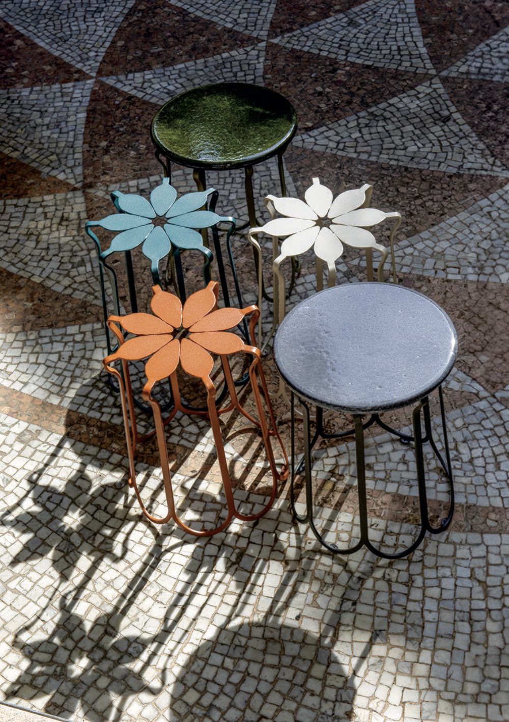 Журнальный столик из кованого железа Ethimo FOLIA ARCH-00057201 - Вид №2