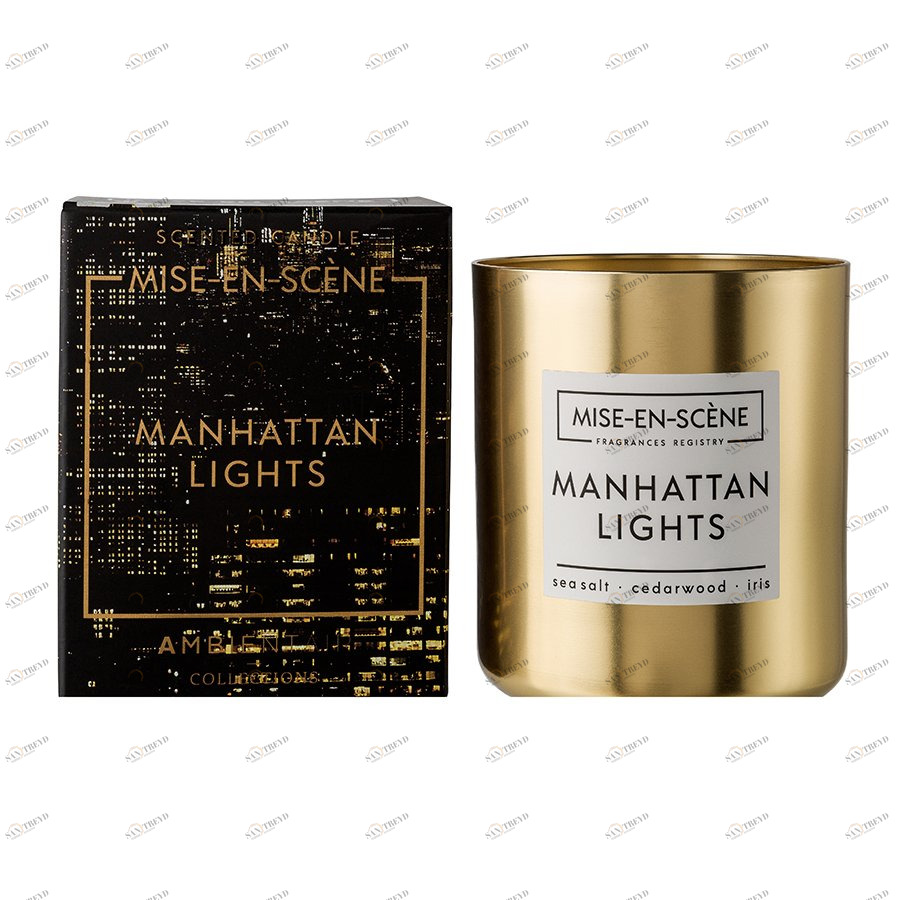 Свеча ароматическая Mise En Scene Manhattan Lights AMBIENTAIR  00-3894982 Золото 