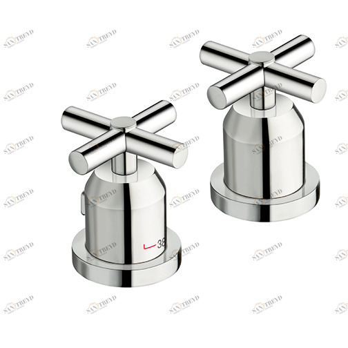 CRIXV142 Настольный термостатический смеситель для ванны с переключателем на 2 выхода Cristina Rubinetterie 