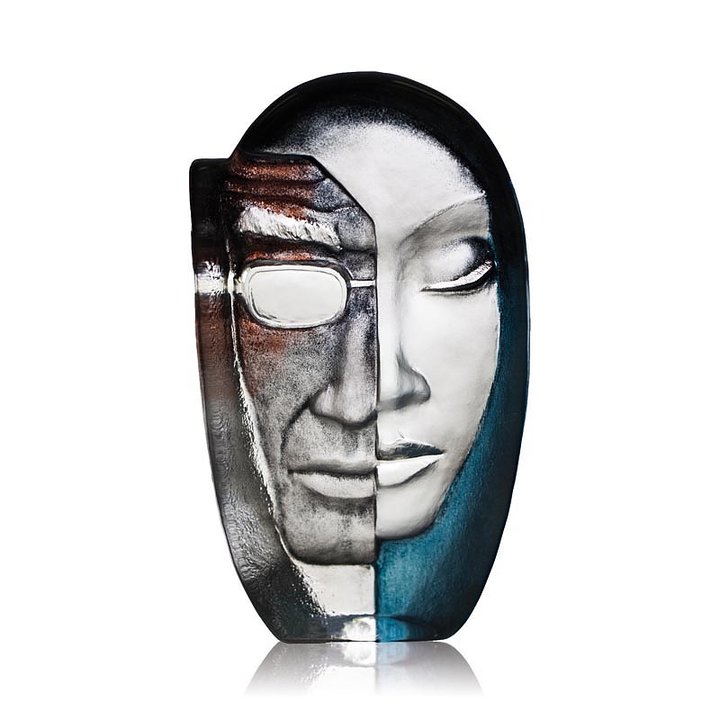 65829 Скульптура "Мужчина и Женщина", серо-синяя, 150/260 мм Maleras 