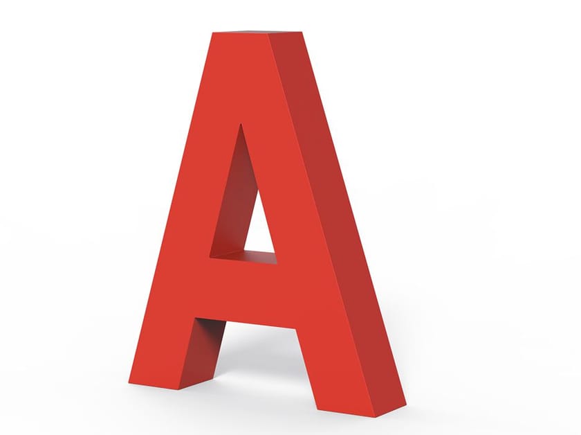 Декоративная буква из оцинкованной стали DIMCAR ALFY 3D ARCH-00053582