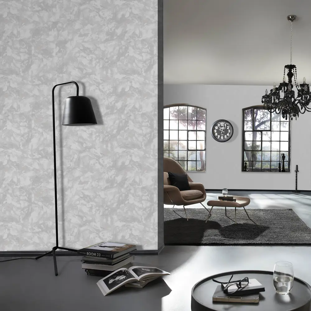 Обои флизелиновые Erismann Andrea светло-серые 1.06 м ЭР60637-06 STLM-2009077 - Вид №4