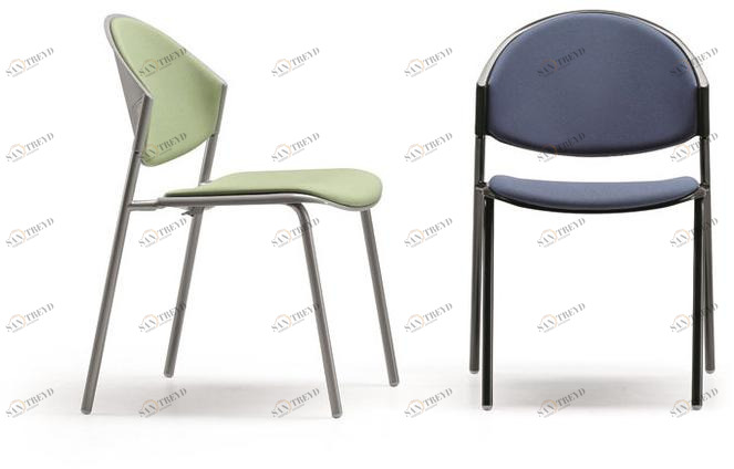 TALIN Стул штабелируемый тканевый с обивкой для залов ожидания Delfi sun-id-1410049