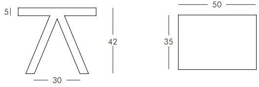 SLIDE Штабелируемый журнальный столик из полиэтилена sun-id-1353221 - Вид №4