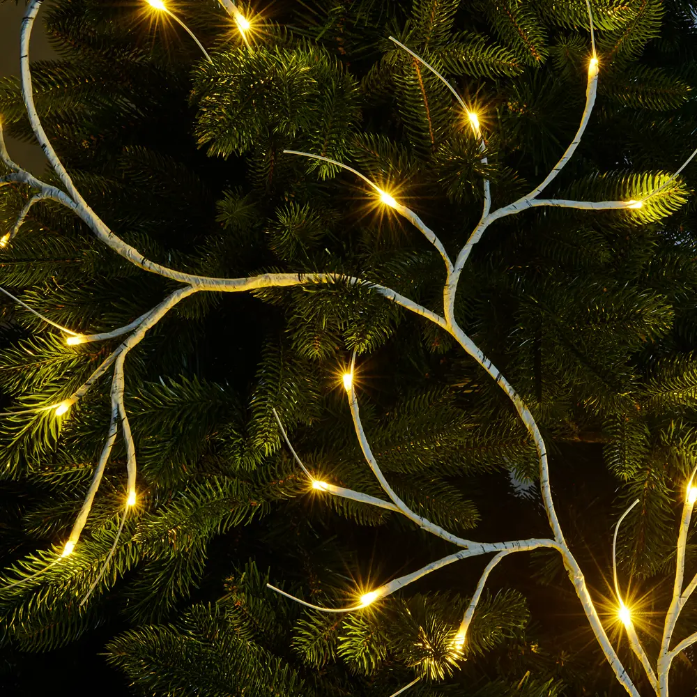 85105264 Электрогирлянда Ветка 48 ламп IP20 2 м на батарейках STLM-0058872 Santreyd  - Вид №8