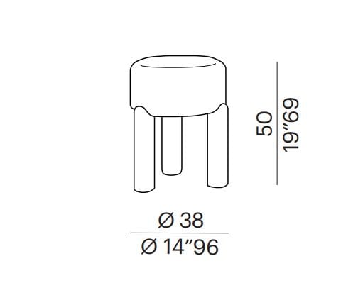 Тканевый мягкий стул Meridiani GINO ARCH-00103768 - Вид №5