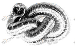 Воздуховод алюм. гофрир.(д=200), 3 м 04290 DOSPEL 27131