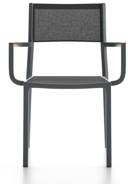 Atmosphera Штабелируемый алюминиевый садовый стул с подлокотниками Sunny Sun.sb. - Вид №1