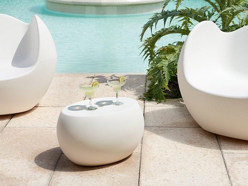 SLIDE Овальный садовый столик из полиэтилена Blos sun-id-1432680 - Вид №1