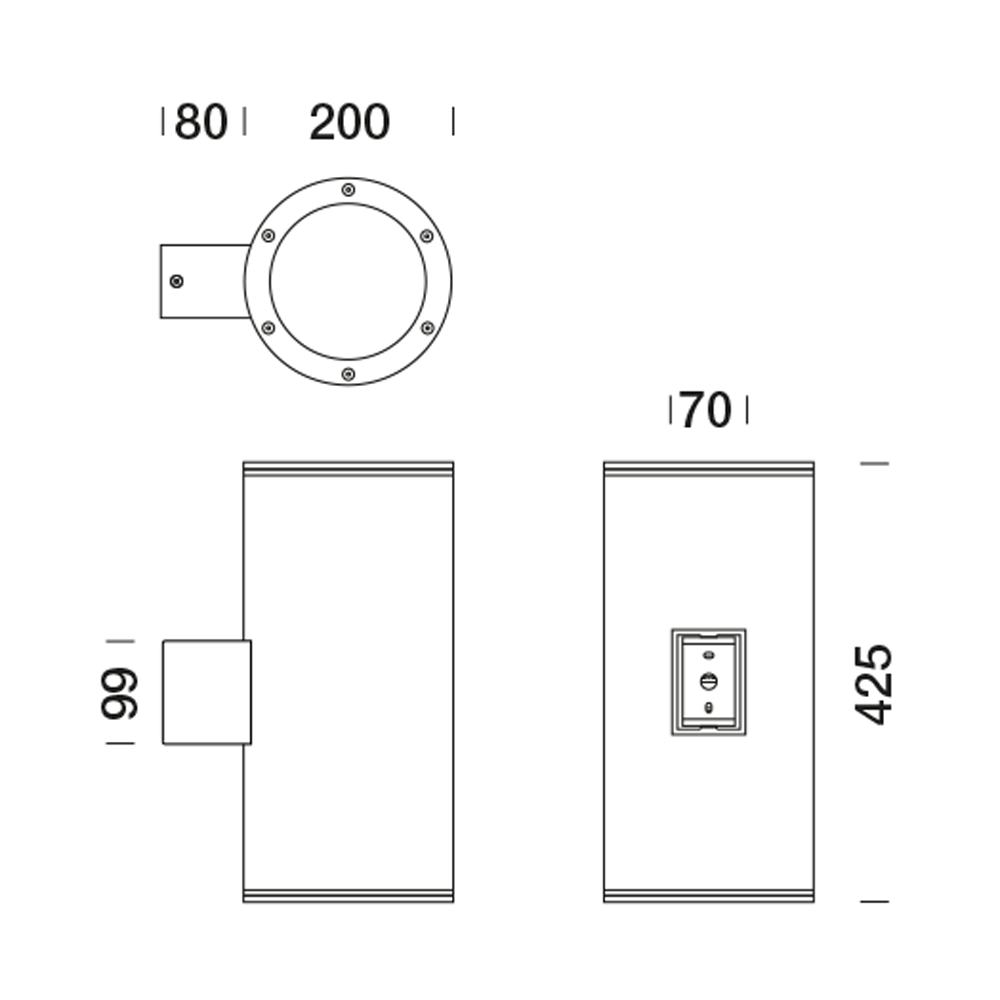 8443461 Подсветка стены Platek MONACO 200  MONACO 200 - LED 4000K 9°  - Вид №6