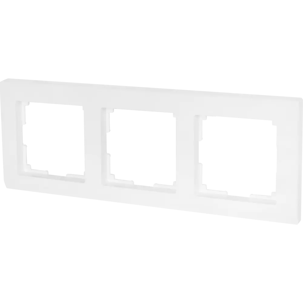 Рамка Werkel Stark для трех розеток и выключателей — белая элегантность 82125379 STLM-0019708 - Вид №1