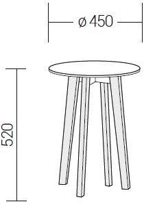 Dall'Agnese Круглый деревянный журнальный столик Zoe sun-id-1488242 - Вид №5