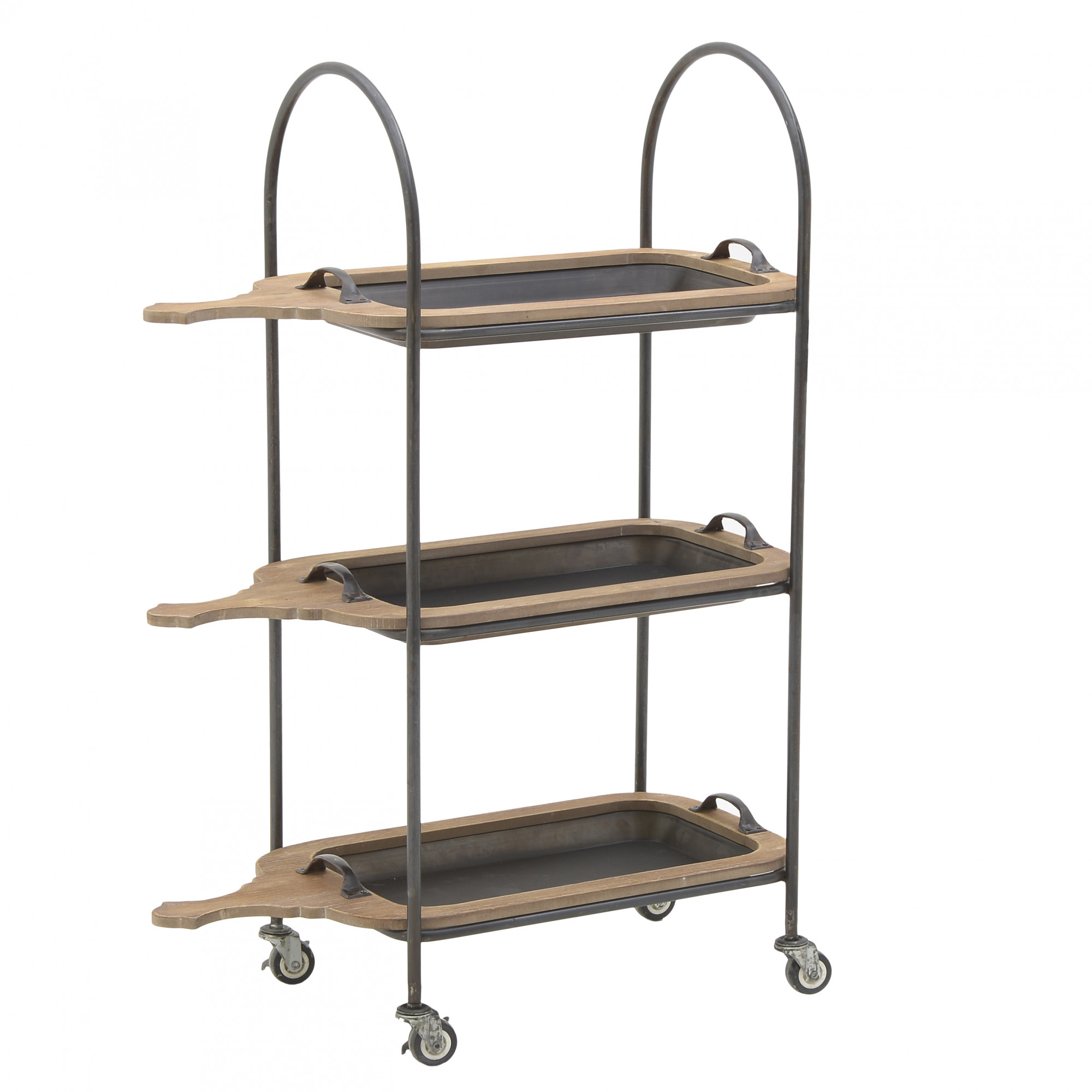 3850477.0028 СТОЛ СЕРВИРОВОЧНЫЙ-ЭТАЖЕРКА НА КОЛЕСИКАХ TO4ROOMS 