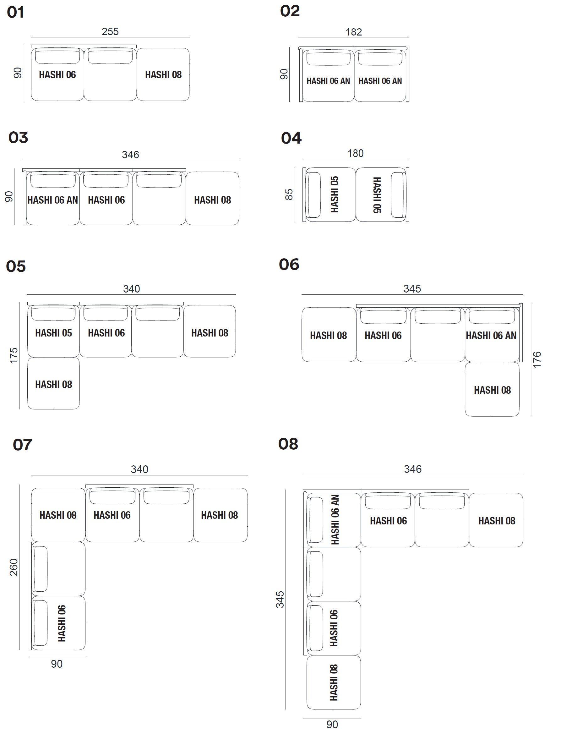 Тканевый модульный садовый диван Gervasoni Gervasoni Outdoor ARCH-00115583 - Вид №18