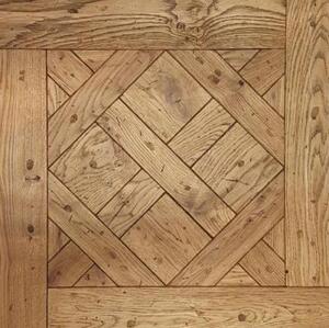 Модульный паркет Da Vinci Состаренный Дуб Натур (Рельефная) 600х600 мм.