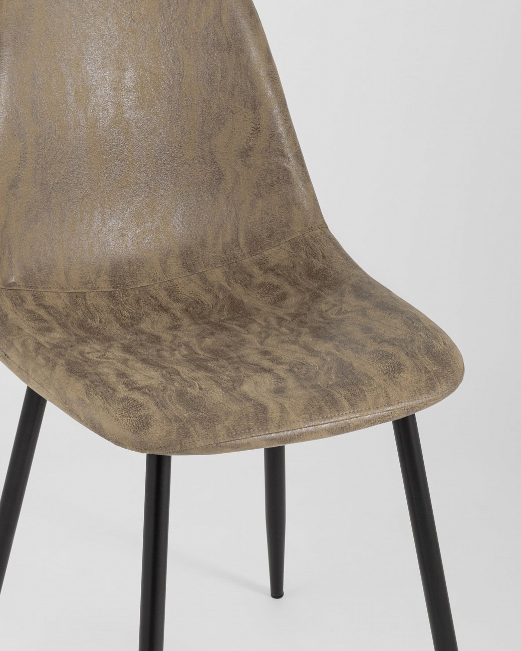 Стул со спинкой коричневый из замши "Валенсия" STOOL GROUP ДИЗАЙНЕРСКИЕ, ИНТЕРЬЕРНЫЕ 00-3946145 Коричневый  - Вид №7