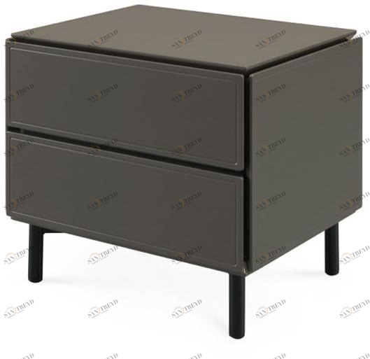 PRADDY Прямоугольная тумбочка из дерева с ящиками Barbican Tr008