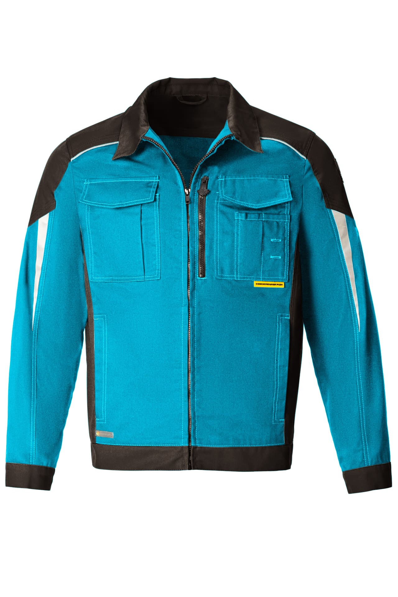 5031495 Костюм  NEW аквамарин-черный STATUS  Летняя спецодежда  размер 44-46/170-176  - Вид №2