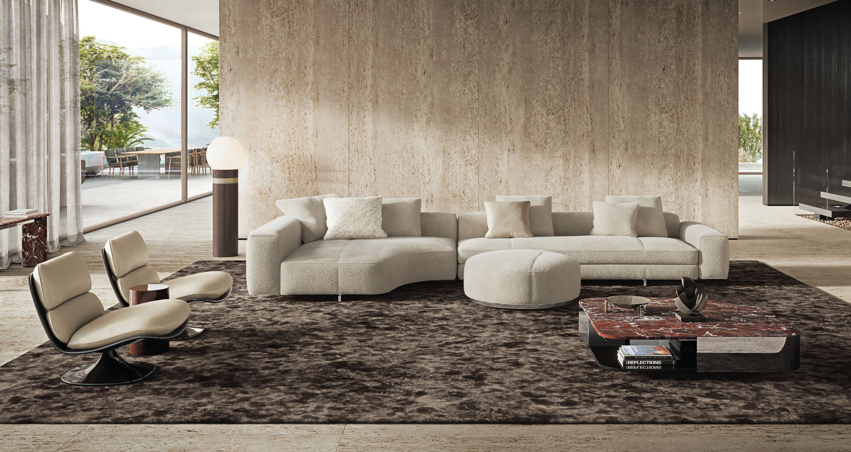 Модульный тканевый диван Minotti Yves ARCH-00127940 - Вид №13