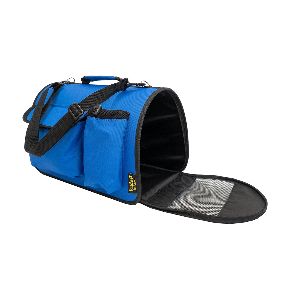 ПР0057530 Переноска для животных Вояж, темно-синяя 50x31x30см Pride 