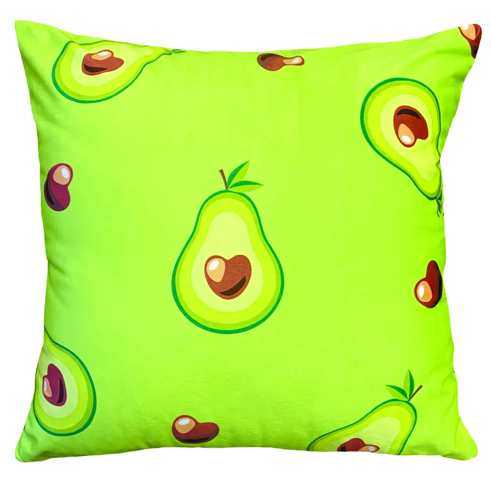 Подушка Seasons Авокадо Love 40x40 см бархат цвет зеленый STLM-2138229 - Вид №1