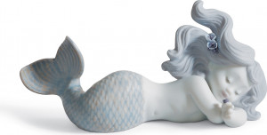 10669087 LLADRO Фигурка Lladro "Спящая русалочка" 16см Фарфор